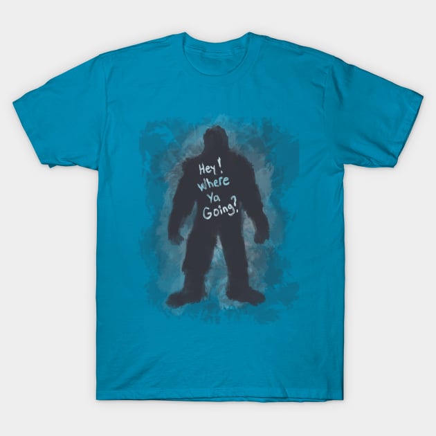 Curious Bigfoot T-Shirt by Jldigitalcreations